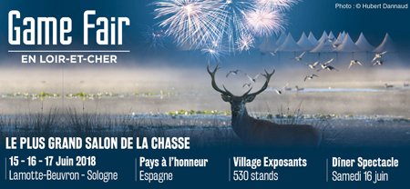 Bientôt le Game Fair : le CNB 38 vous propose un voyage organisé