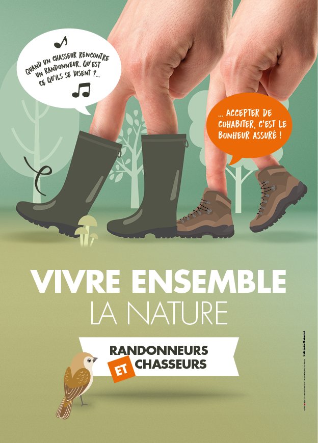 Chasseurs et randonneurs sur le chemin du bien vivre ensemble