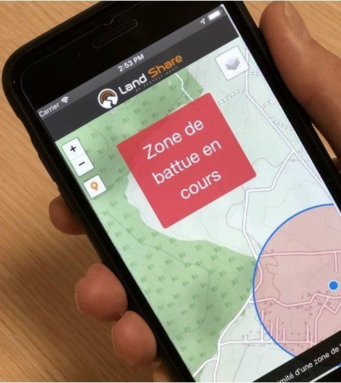 Géolocalisation des battues en temps réel : une 1ère en France !