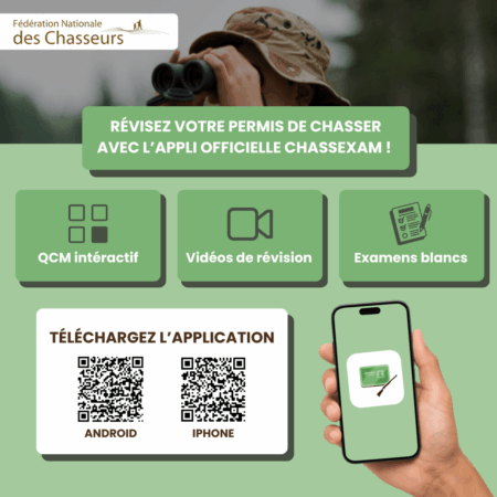 Chassexam, une appli mobile gratuite pour réviser le permis de chasser